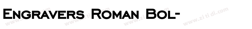 Engravers Roman Bol字体转换